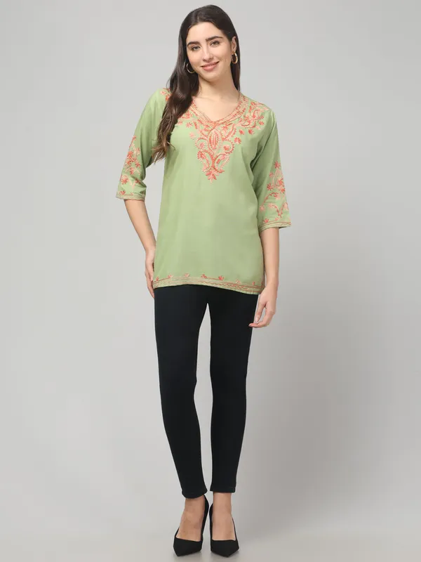 Green_Embroidered_Straight_Kurta_for_Women