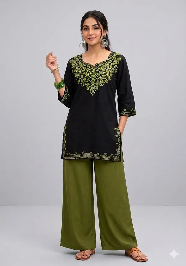 Olive_Green_Wide_Leg_Pants_for_Women