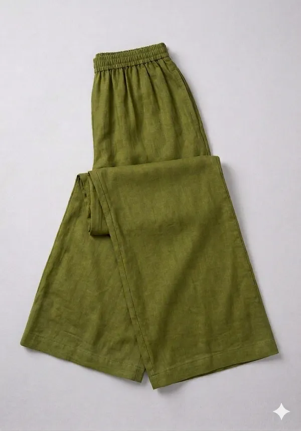 Olive_Green_Wide_Leg_Pants_for_Women