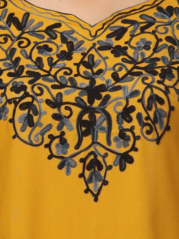 Mustard-Straight_Kurta
