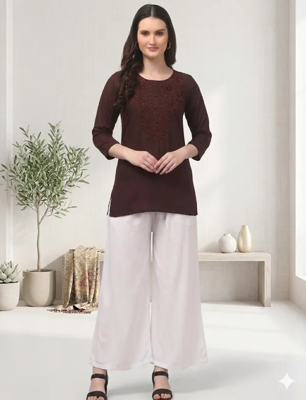 Brown-Kurta_Palazzo_Set
