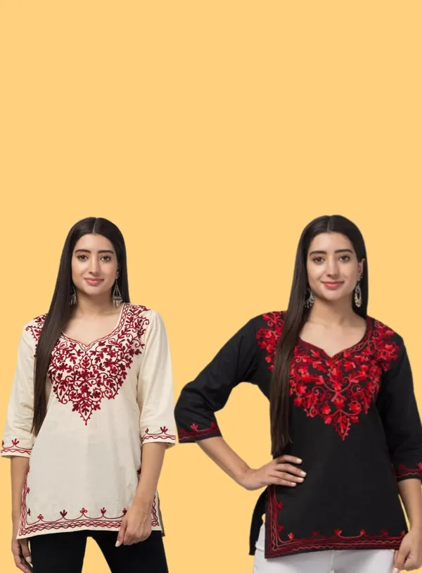 Floral_Print_Straight_Kurti_for_Women