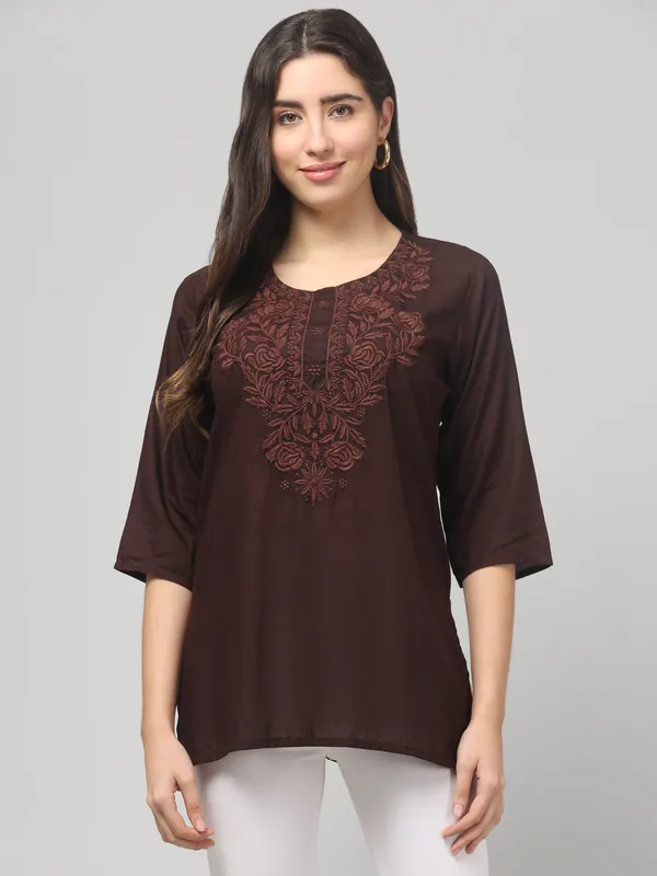 Brown-Straight_Kurti
