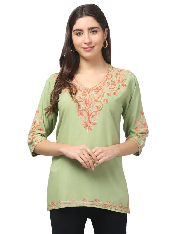 Green_Embroidered_Straight_Kurta_for_Women