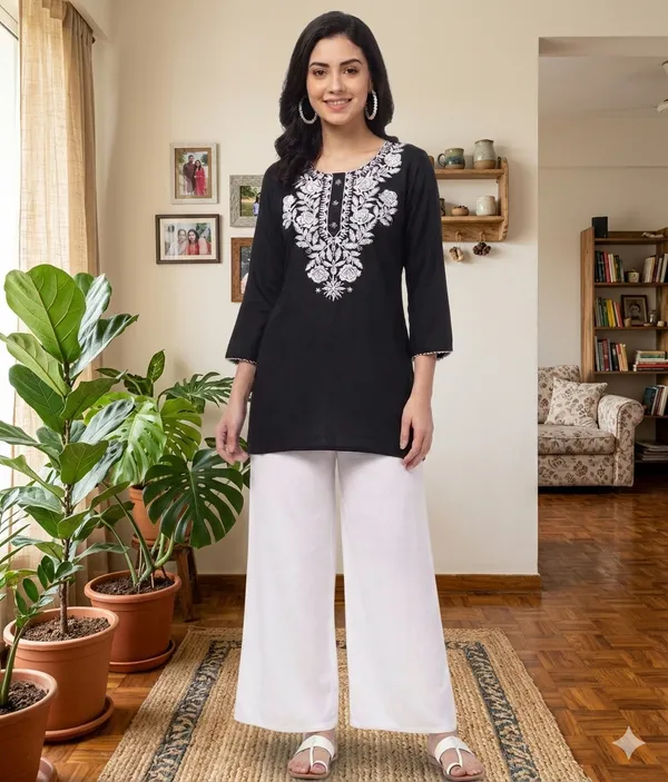 Black_Embroidered_Straight_Kurta_for_Women