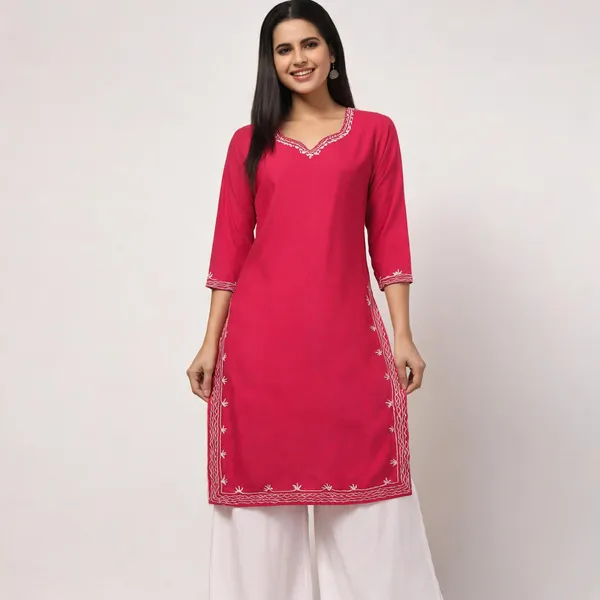 Pink_Viscose_Rayon_Straight_Kurta_Palazzo_Set_For_Women