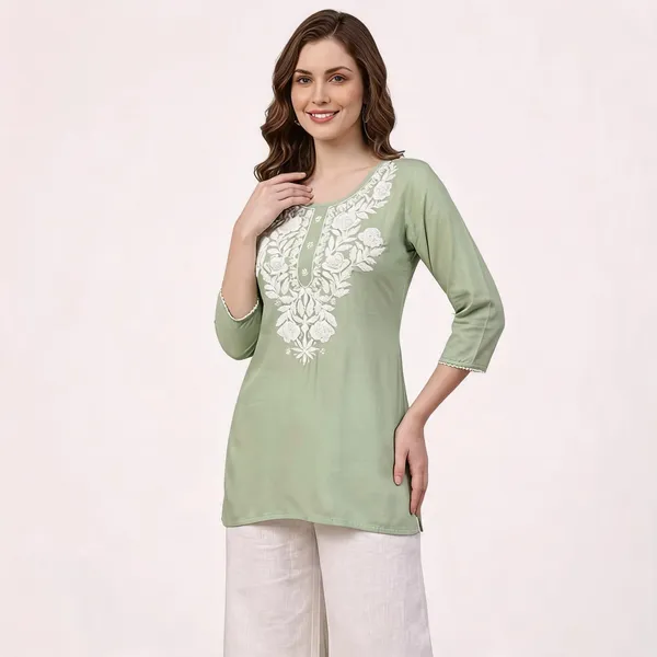 Green_Viscose_Rayon_Embroidered_Kurta_Palazzo_Set_For_Women