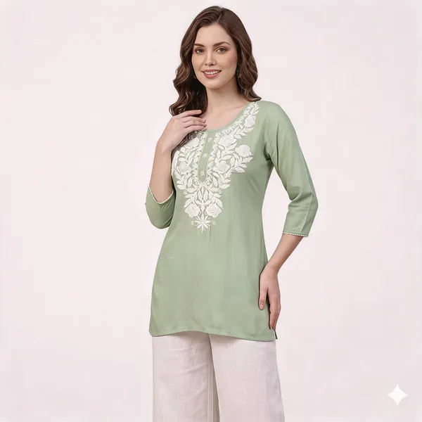 Green_Viscose_Rayon_Embroidered_Kurta_Palazzo_Set_For_Women