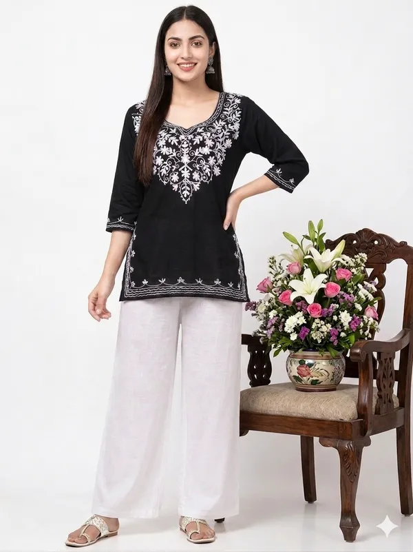 Black-Kurta_Palazzo_Set