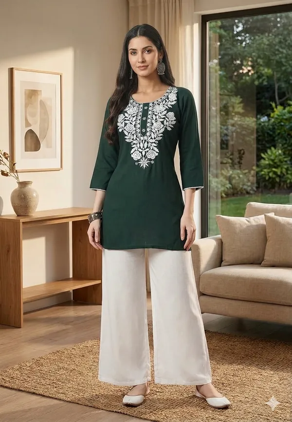 Green_Embroidered_Straight_Kurta_for_Women