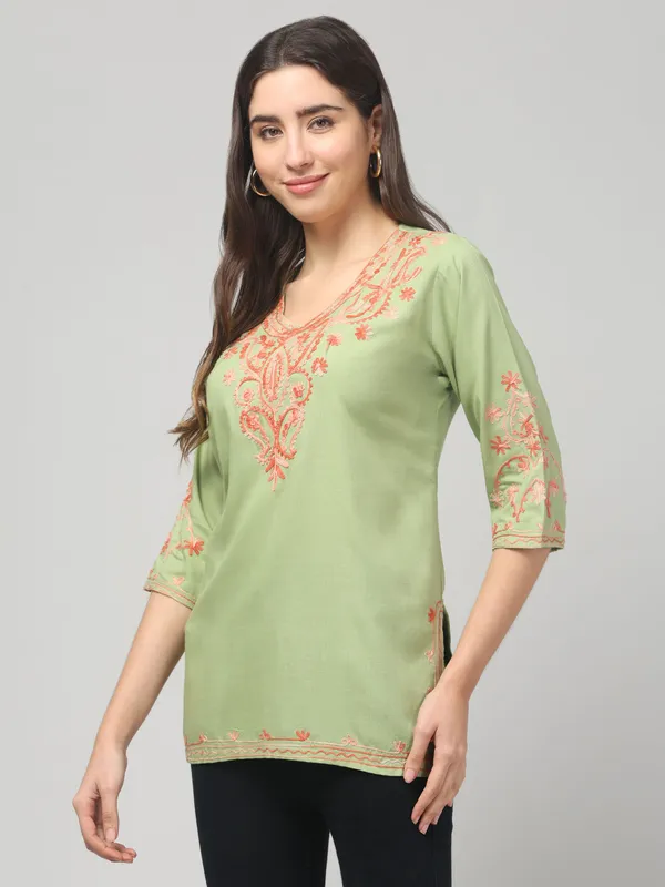 Green_Embroidered_Straight_Kurta_for_Women
