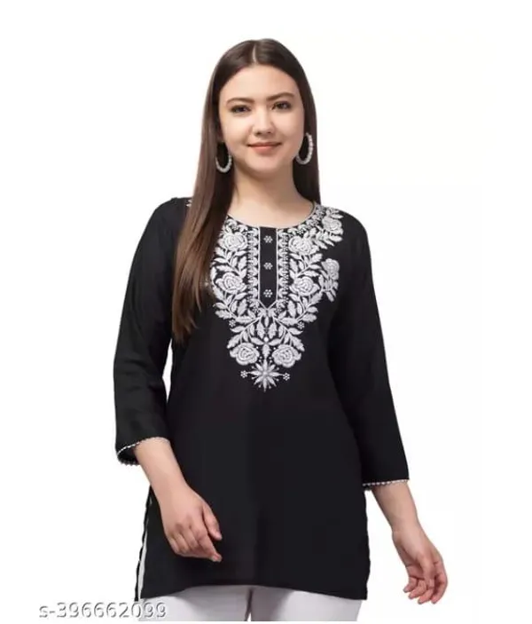 Black_Embroidered_Straight_Kurta_For_Women