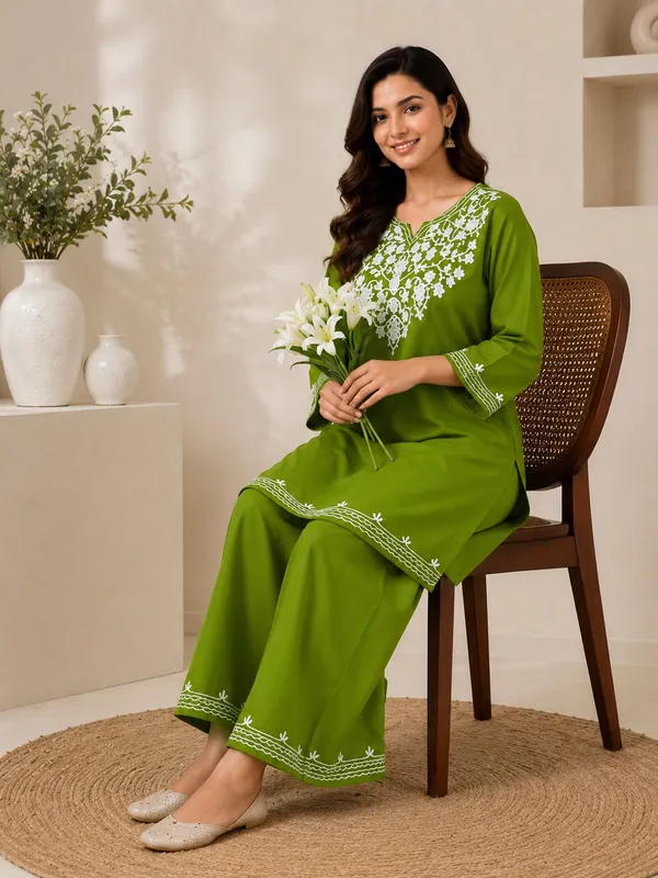 Green-Kurta_Palazzo_Set