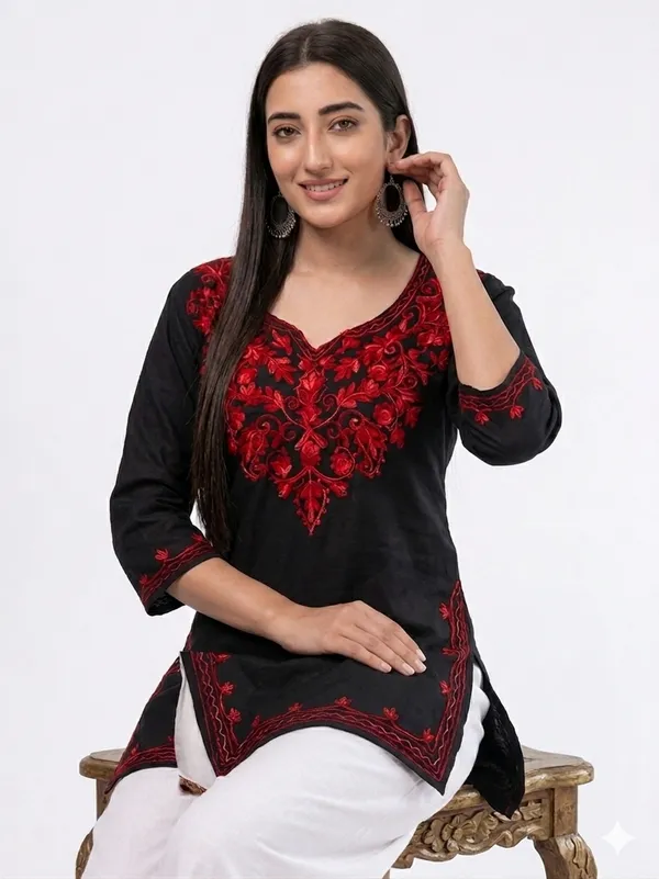 Black_Embroidered_Straight_Kurta_for_Women