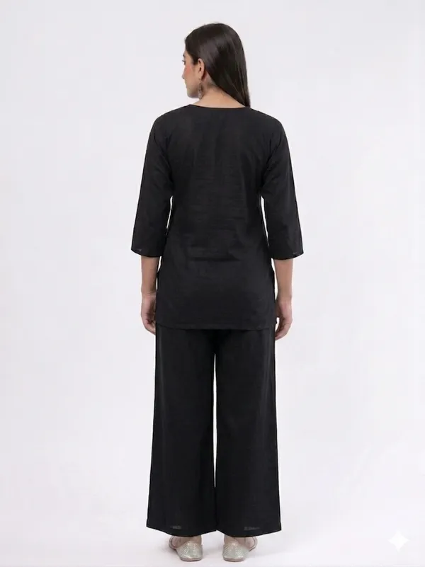 Black_Embroidered_Straight_Kurta_Palazzo_Set_For_Women