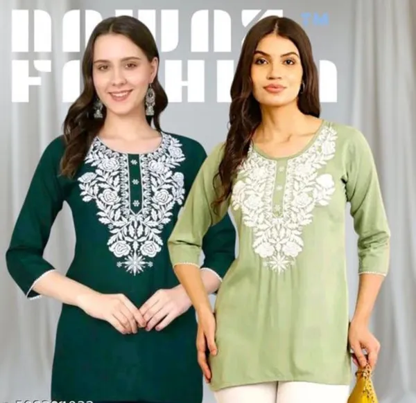 Green_Embroidered_Straight_Kurti_for_Women