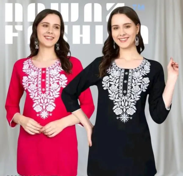 Pink_Embroidered_Straight_Kurti_for_Women