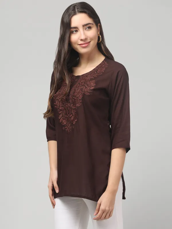 Brown-Straight_Kurti