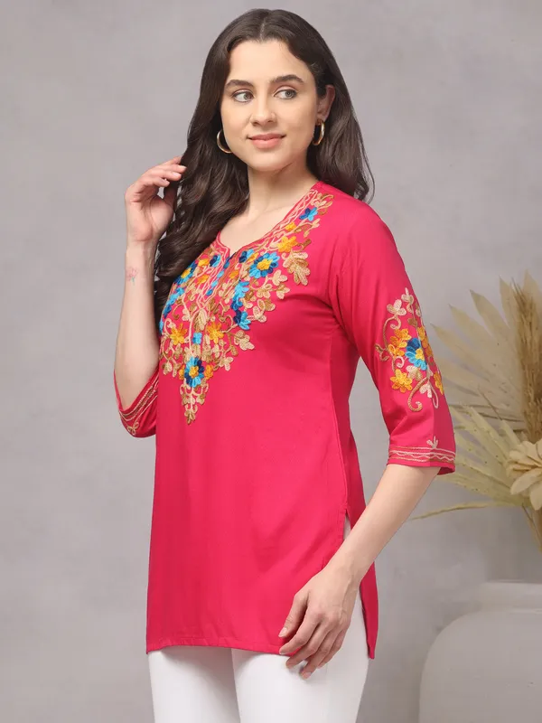 Pink-Short_Kurti