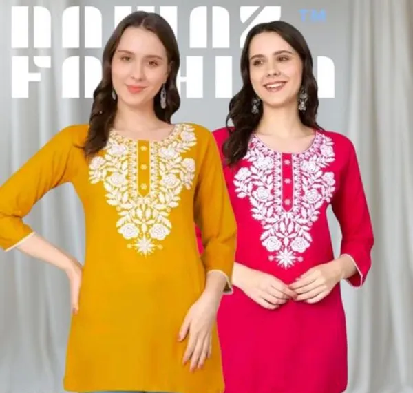 Pink_Embroidered_Straight_Kurti_For_Women