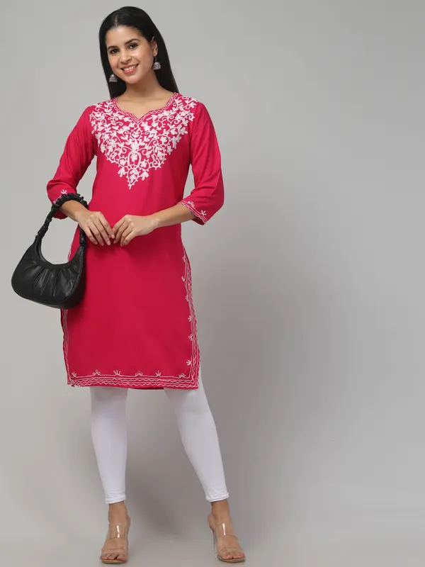 Pink_Embroidered_Straight_Kurta_For_Women