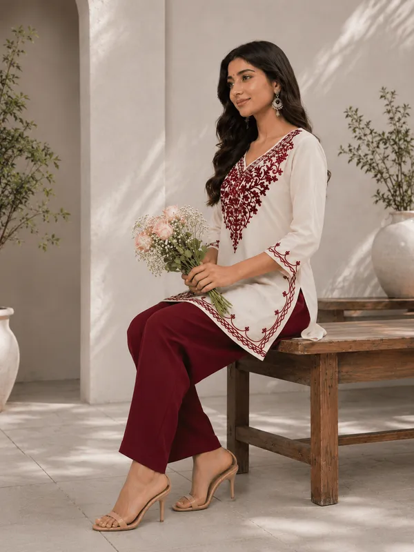 White_Straight_Embroidered_Kurta_Pant_Set_for_Women