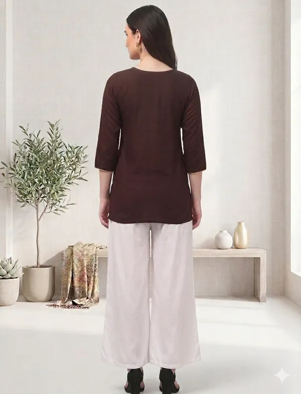 Brown-Kurta_Palazzo_Set