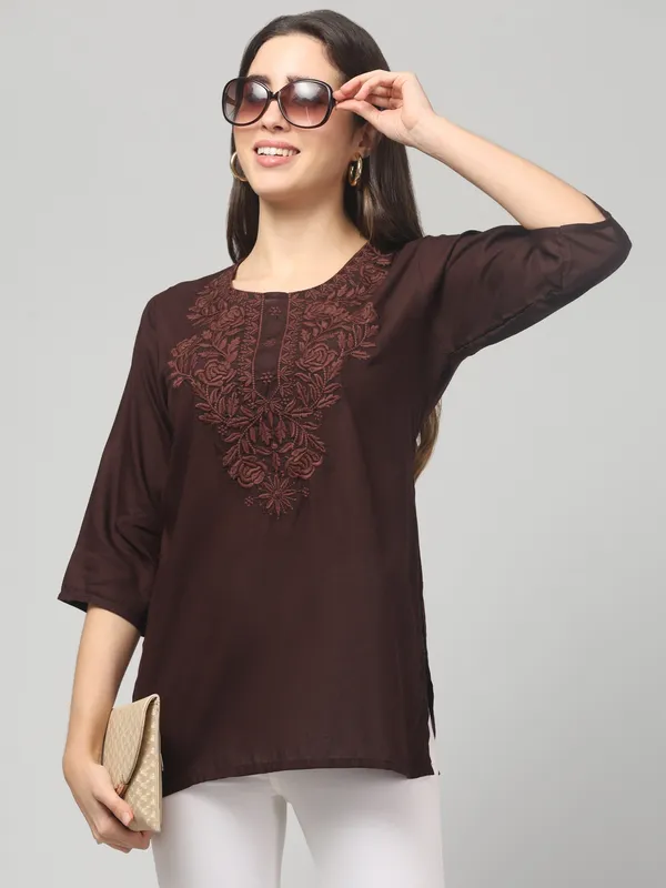 Brown-Straight_Kurti