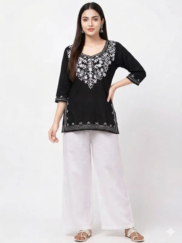 Black-Kurta_Palazzo_Set