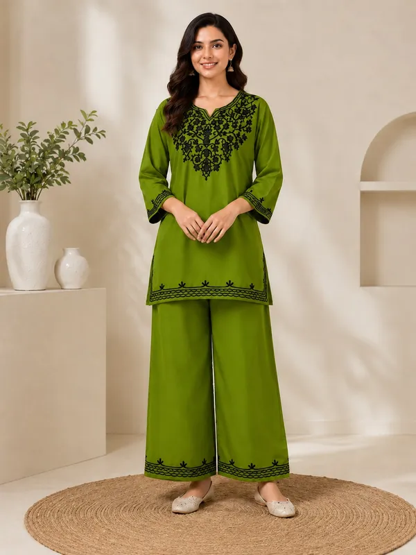 Green-Kurta_Palazzo_Set