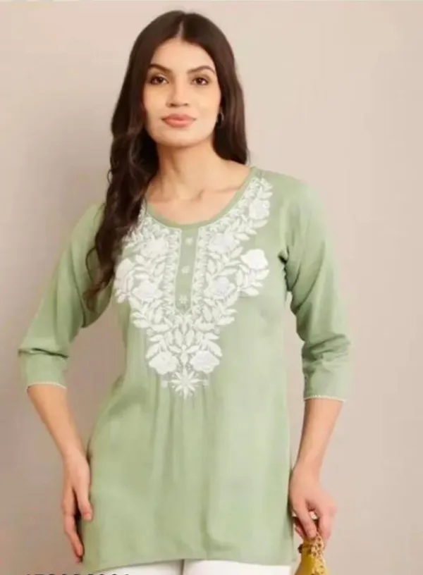 Green/Black-Straight_Kurti