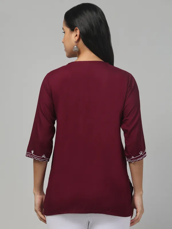 Purple/-Straight_Kurti
