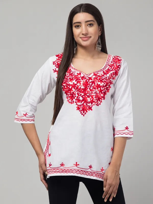 White-Straight_Kurti