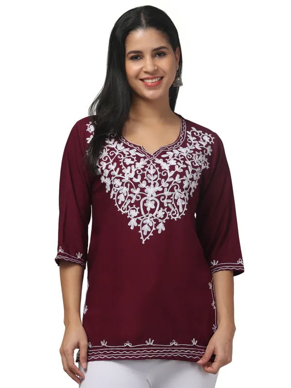 Purple/-Straight_Kurti