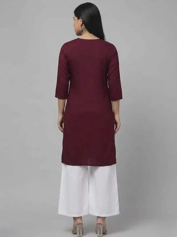 Maroon_Embroidered_Straight_Kurta_Set_for_Women