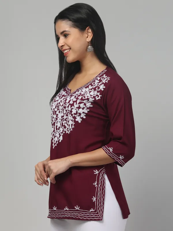 Purple/-Straight_Kurti
