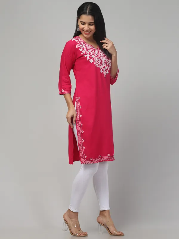 Pink_Embroidered_Straight_Kurta_For_Women