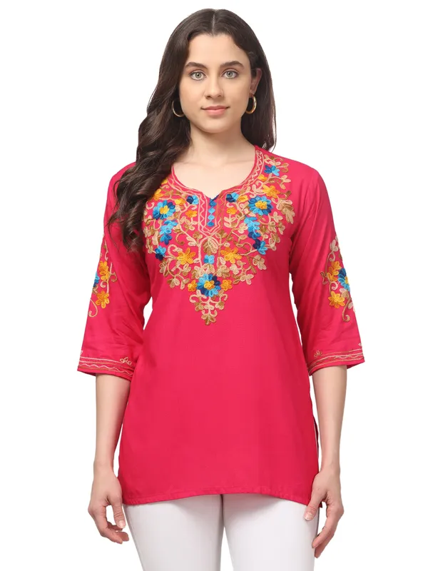 Pink-Short_Kurti