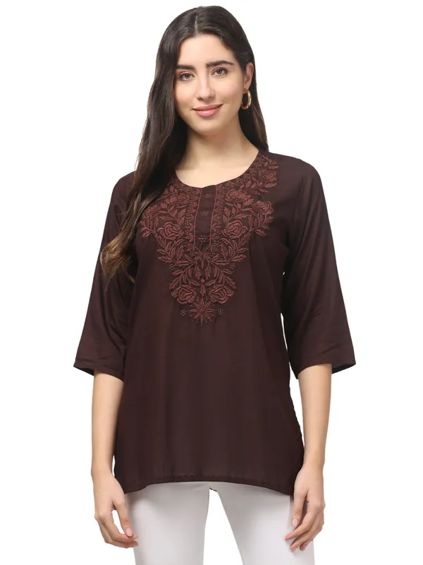 Brown-Straight_Kurti