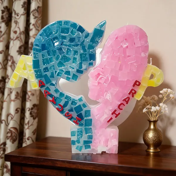 Mosaic_Blue_Pink_Dolphin_Couple_Decorative_Figurine_Candle