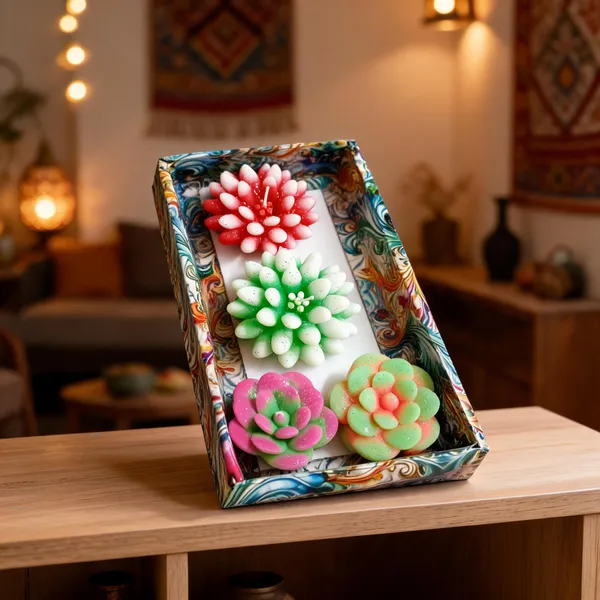 Wax_Decorative_Floral_Shaped_Candle_Set_Pack_Of_4