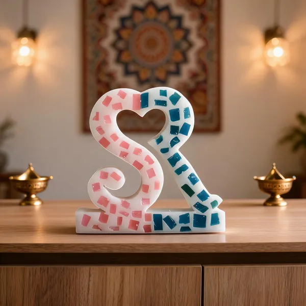 Transparent_Mosaic_Shaped_Decorative_Sculpture_Showpiece_Candle