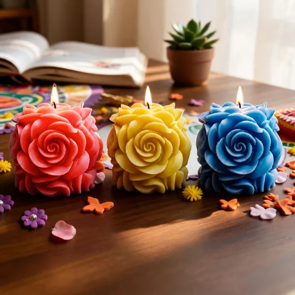 Wax_Decorative_Rose_Shaped_Candle_Set_Pack_Of_3