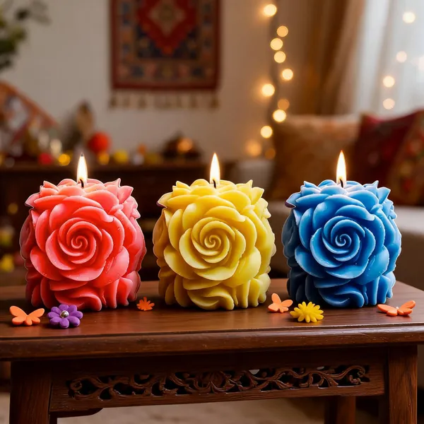 Wax_Decorative_Rose_Shaped_Candle_Set_Pack_Of_3