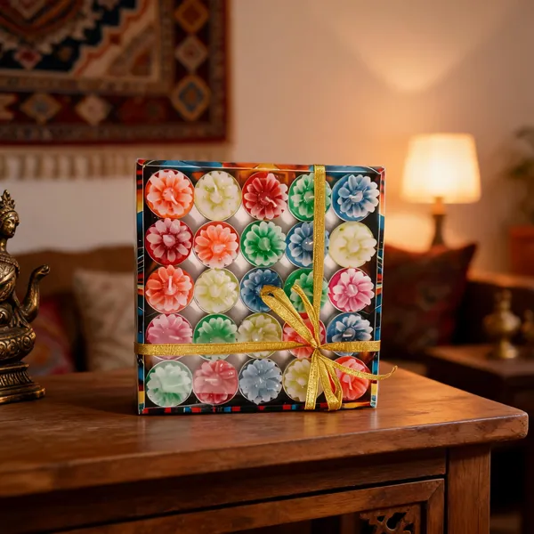 Wax_Festive_Floral_Shaped_Multicolor_Gift_Candle_Set_Pack_Of_75