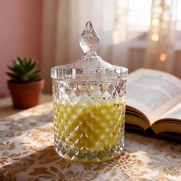 Glass_Decorative_Daisy_Floral_Lidded_Yellow_Candle_Jar