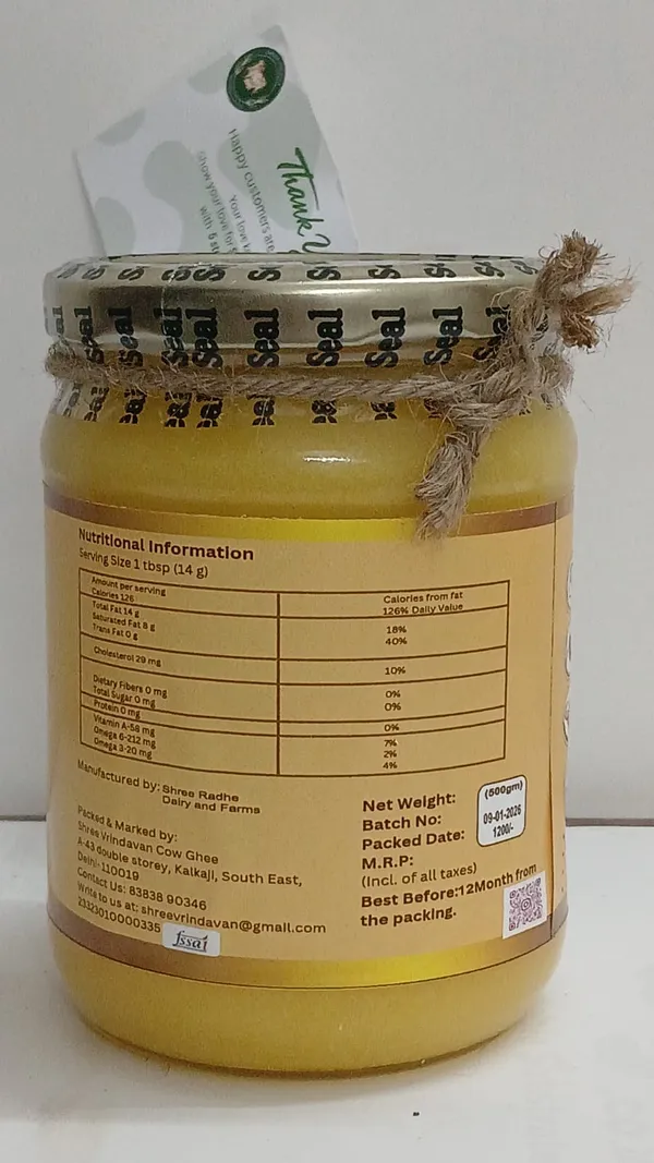 Shreem_Vrindavan_A2_Organic_Cow_Ghee_500_G