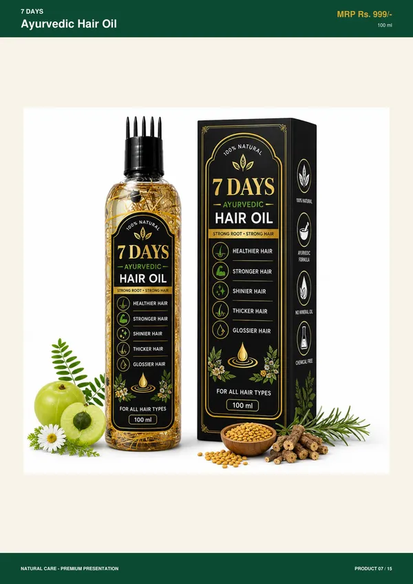 7_Days_Ayurvedic_Hair_Oil_And_Sulphate_Free_Shampoo_Pack_Of_2