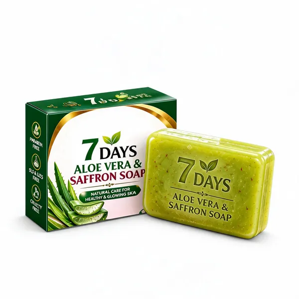 7_Days_Aloe_Vera_And_Saffron_Soap