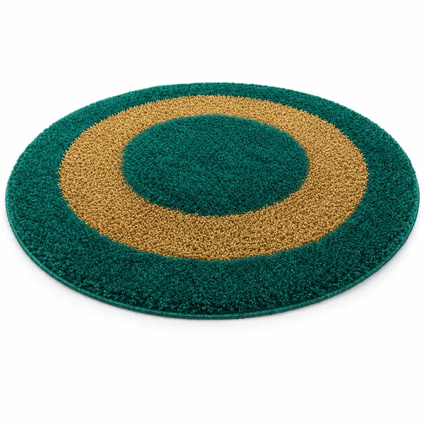 Teal_And_Gold_Geometric_Round_Pattern_Rug